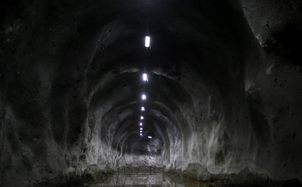Uno de los túneles. 