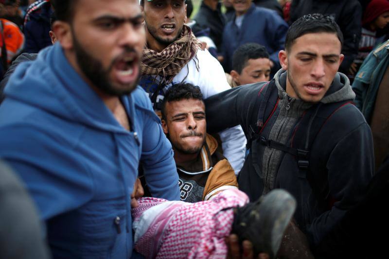 Varios muertos y centenares de heridos durante la reivindicación de los refugiados palestinos para regresar a lo que hoy es Israel