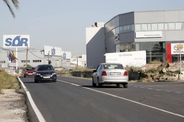 Zona de Alzira desde la que se podría iniciar la conexión a la autopista AP-7. 