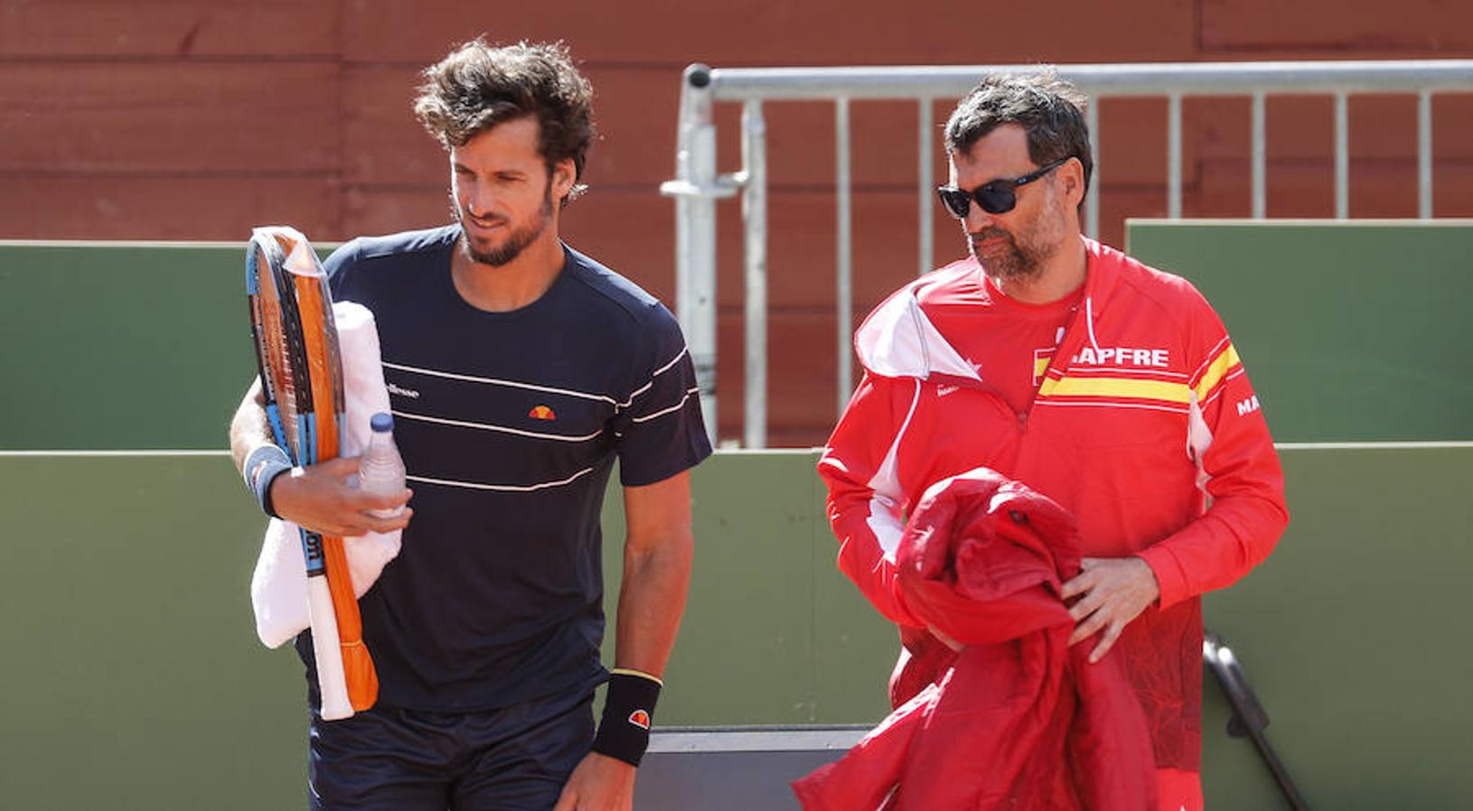 Fotos: Entrenamientos de la Copa Davis en Valencia