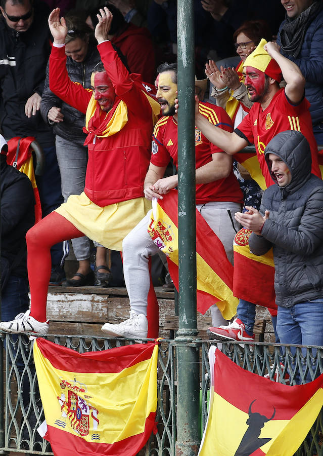 Estas son las imágenes que deja el último encuentro de individuales en la competición que se está disputando en la plaza de toros de Valencia