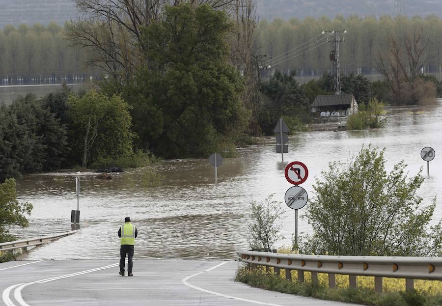 El Ebro ha provocado grandes problemas en municipios de la ribera de Navarra y Aragón. El río se ha desbordado en varios puntos anegados zonas declaradas de 'acción urgente'. Los niveles registrado han sido muy similares a los de 2015 e incluso en la capital aragonesa se han llevado a cabo cortes de tráfico dados los primeros desbordamientos del Ebro. La ministra de Agricultura, Isabel García Tejerina, ha visitado las zonas más afectadas sobre las que se rebaja la angustia en los próximos días pero que puede volver ante la previsión de lluvias de cara al fin de semana siguiente.