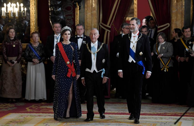 Gala celebrada en el Palacio Real con motivo de la visita de Estado del presidente portugués, Marcelo Rebelo de Sousa