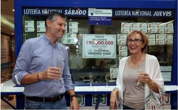 Despacho de lotería de Las Palmas en el que se validó el premio de 190 millones en octubre pasado. 