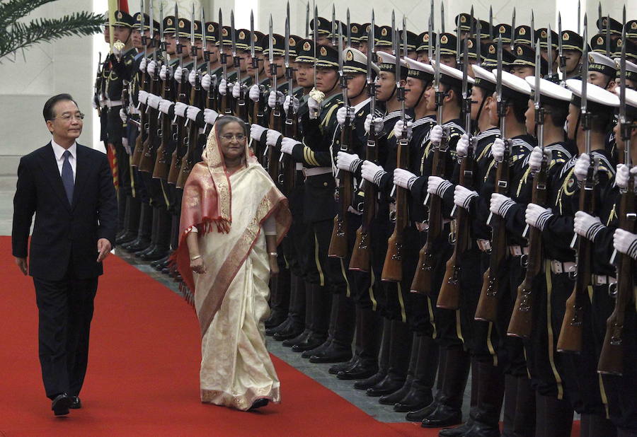 SHEIKH HASINA (1947). Primera ministra de Bangladés.