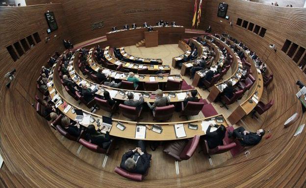 Interior de Les Corts Valencianes.