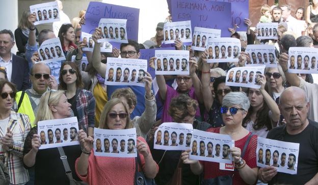 Protesta por la sentencia de 'la Manada' en Valencia. 