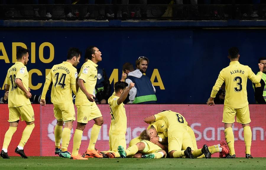 Estas son las imágenes que deja el paso de los blanquinegros por el Estadio de la Cerámica en el partido de la jornada 36 de la Liga