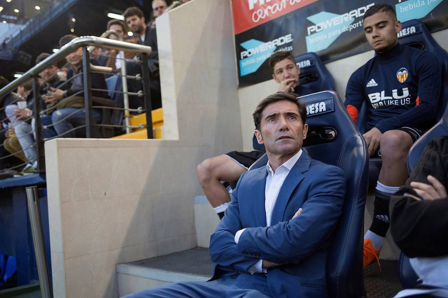 Estas son las imágenes que deja el paso de los blanquinegros por el Estadio de la Cerámica en el partido de la jornada 36 de la Liga