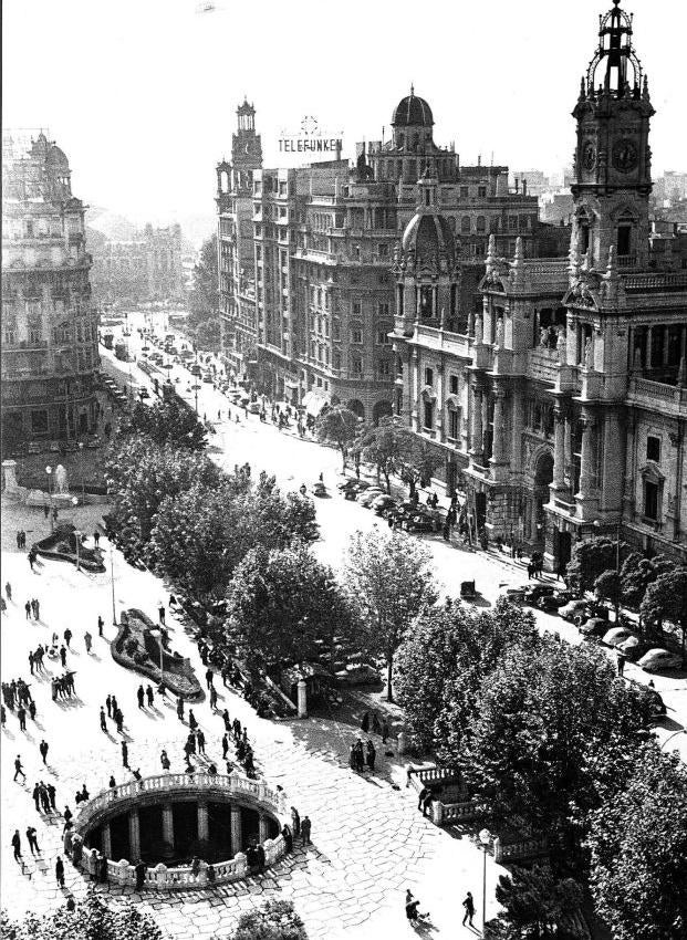 'Tortada de Goerlich' de la plaza del Ayuntamiento.