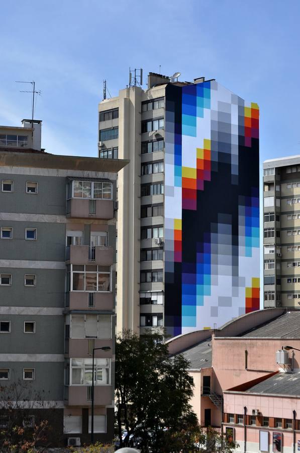 Pared de Felipe Pantone en Portugal.