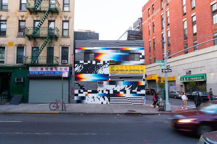 Nueva York también tiene grafitis de Felipe Pantone.
