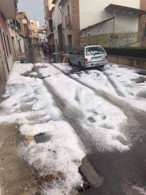 Granizada en Llíria