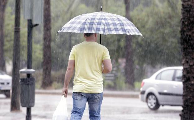 Lluvia en Valencia.