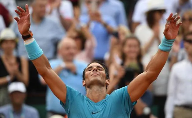 Rafa Nadal, tras ganar su 11º Roland Garros. 