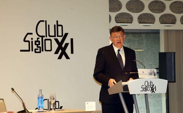 Club Siglo XXI: Puig propone acuerdos por la transformación económica y la reforma territorial para salir del «inmovilismo»