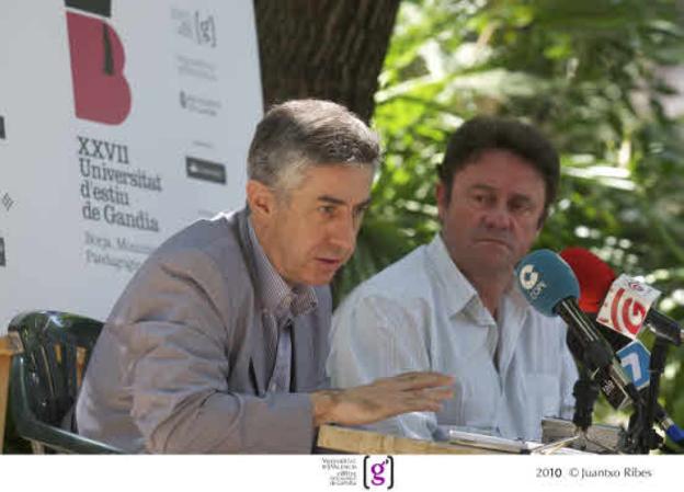 Antonio Briz en un acto en Gandia. 