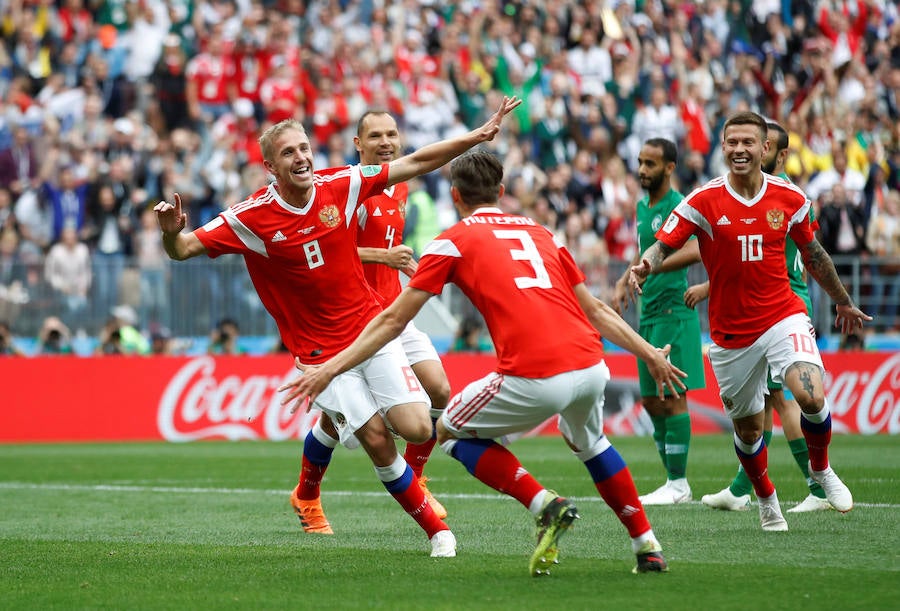 Las mejores fotos del partido inaugural del Mundial de Rusia 2018