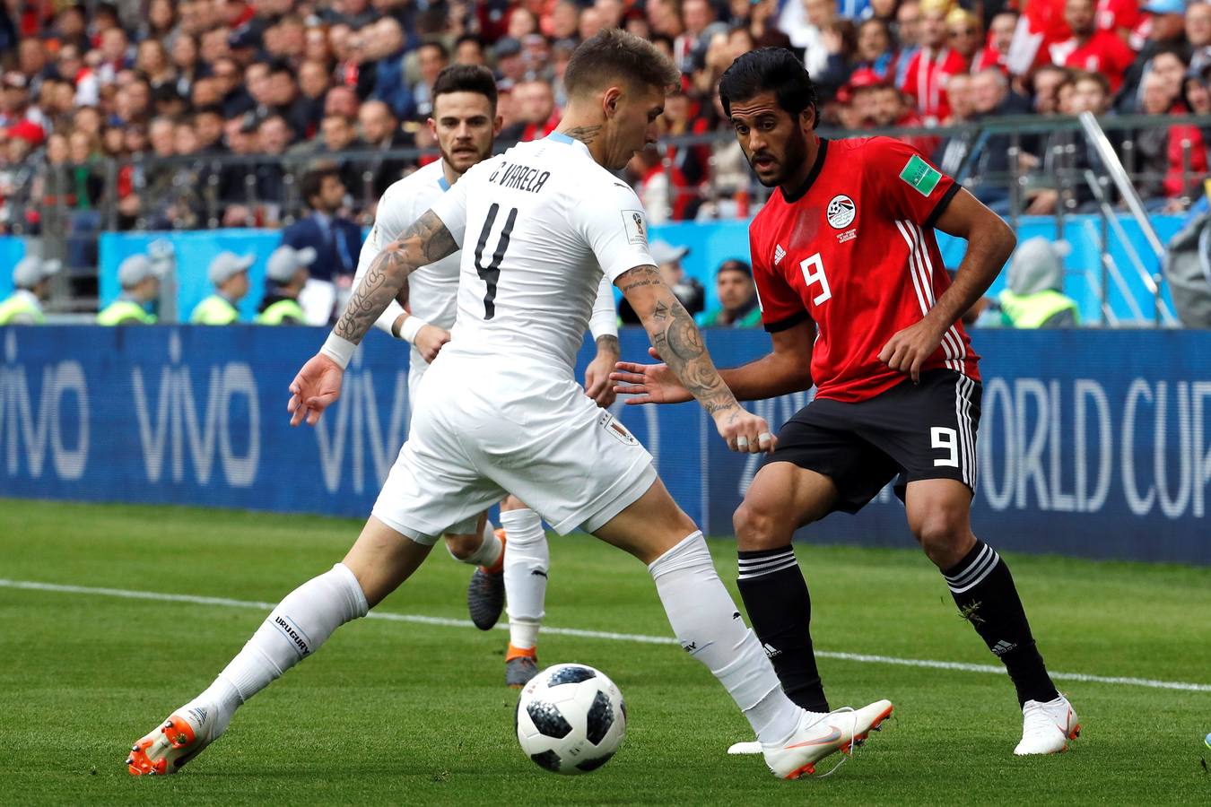 Las mejores imágenes del segundo partido del Mundial de Rusia del Grupo A, entre Egipto y Uruguay. 