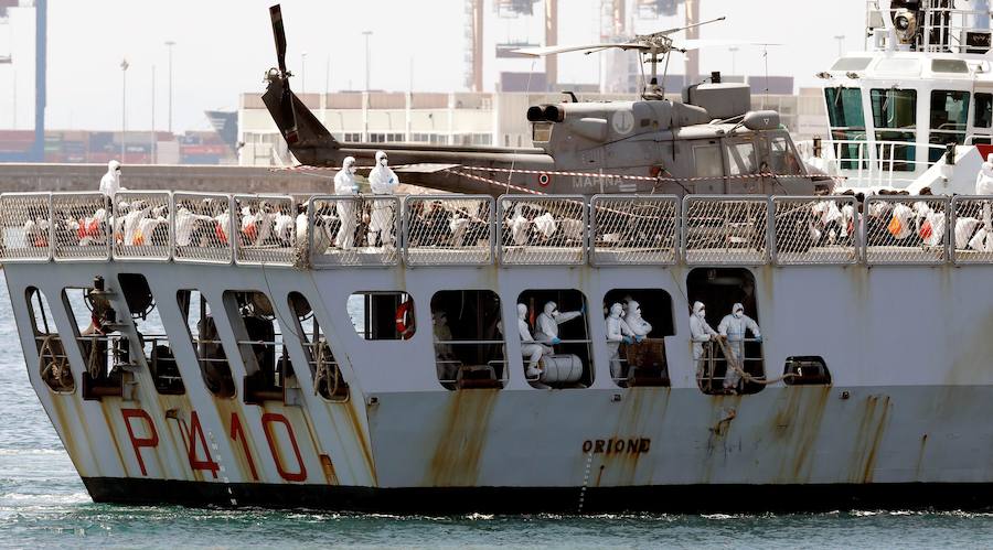 Fotos: La flotilla del Aquarius llega a Valencia