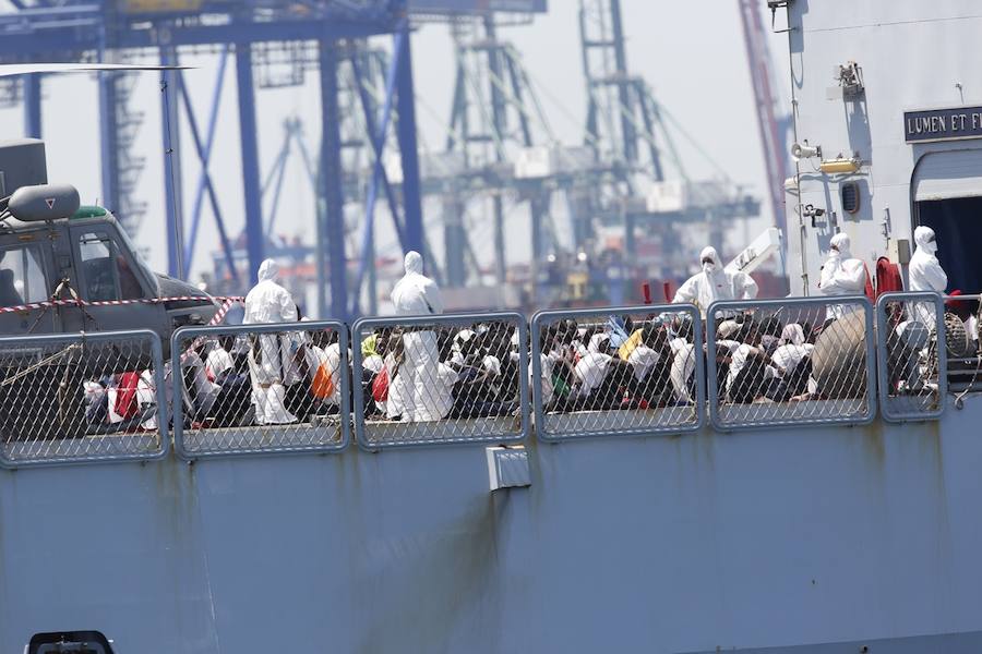 Fotos: La flotilla del Aquarius llega a Valencia