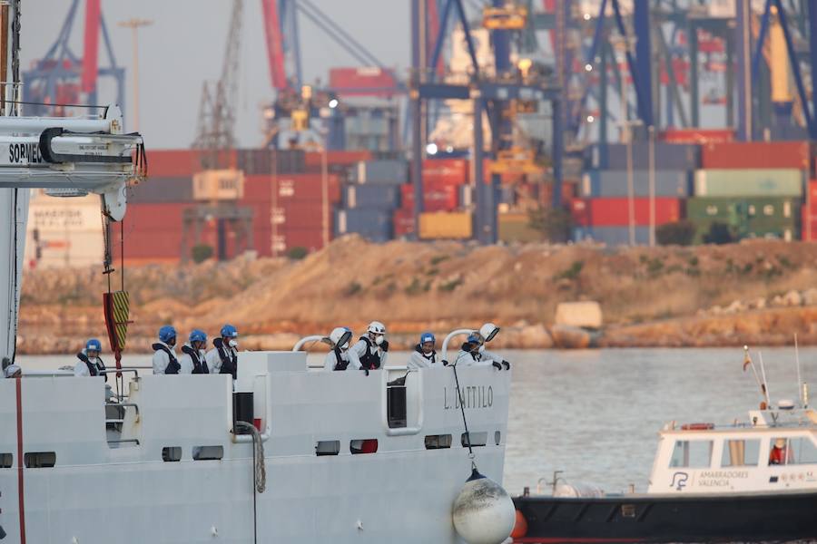 Fotos: La flotilla del Aquarius llega a Valencia