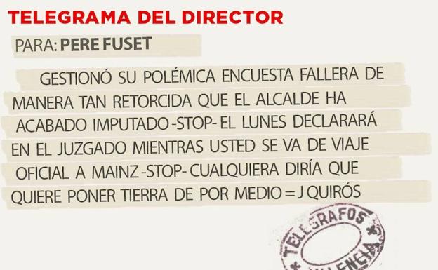 Telegrama para Pere Fuset