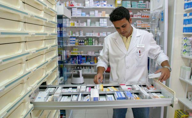 Interior de una farmacia.