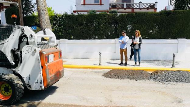 Mejoras de asfaltado en una zona de La Canyada. 