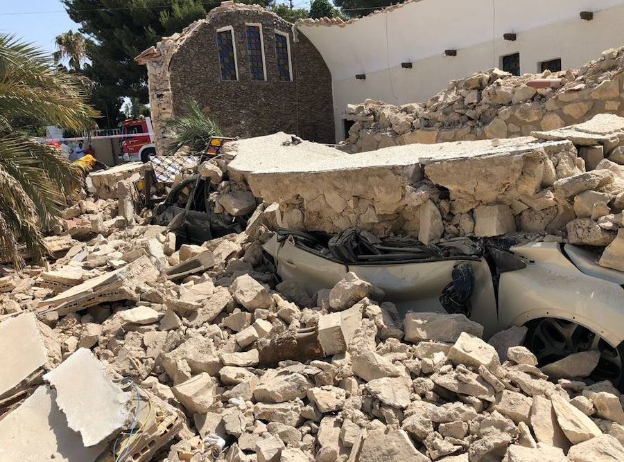 Fotos: Fotos de la iglesia de El Campello (Alicante) que se ha derrumbado al acabar una misa