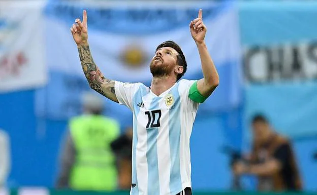 Messi, ante Nigeria. 