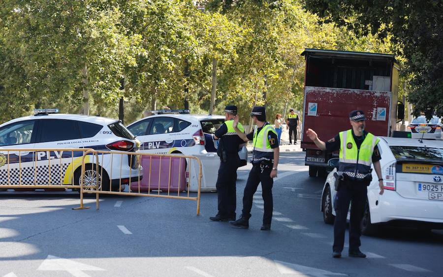 Fotos: Monumental atasco en Valencia