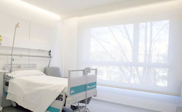 Habitación del hospital Quirónsalud Valencia