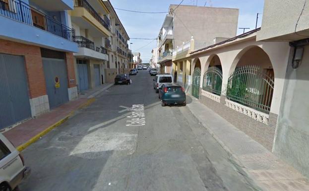 La calle San Juan del Puerto de Mazarrón.