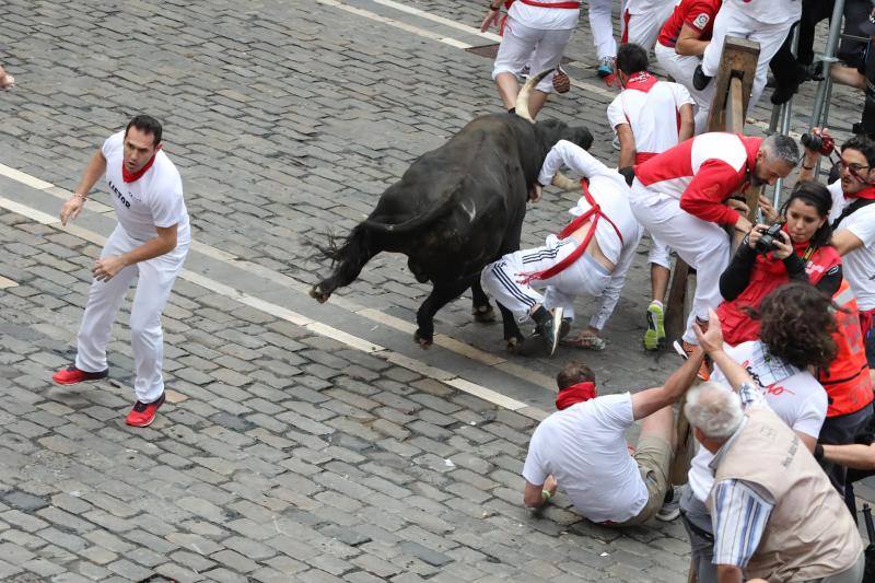 Fotos: Fotos del encierro de San Fermín con toros de Jandilla (viernes 13 de julio de 2018)