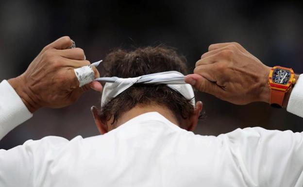 Rafa Nadal, en Wimbledon 2018. 