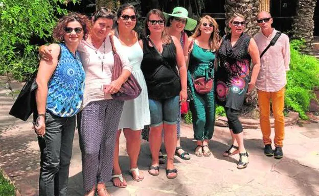 El grupo de docentes norteamericanos de visita por Alicante.
