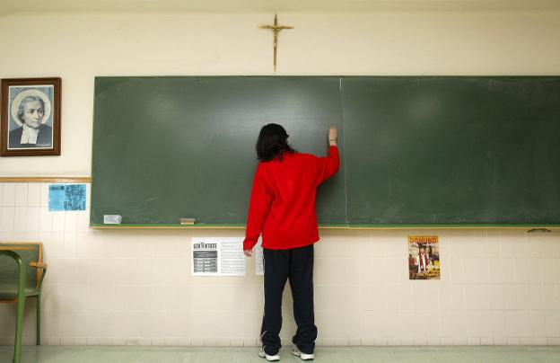 Aula de un centro educativo, en una imagen de archivo. 