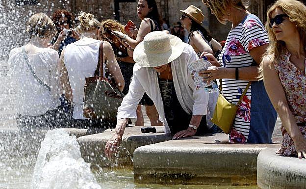 Ola de calor en Valencia.
