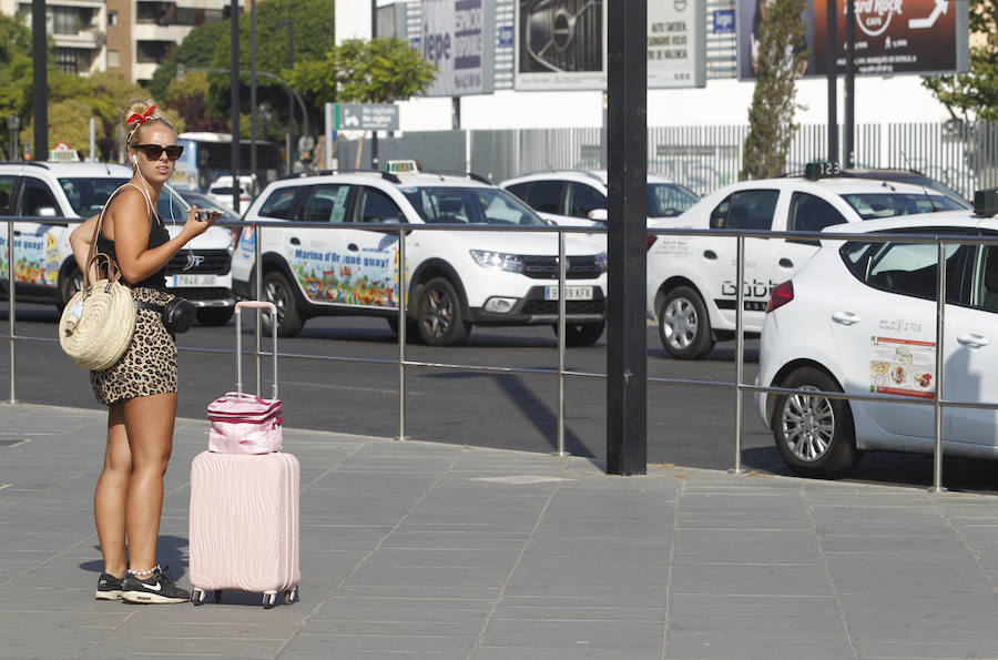 Fotos: Huelga de taxistas en Valencia - martes 31 de julio