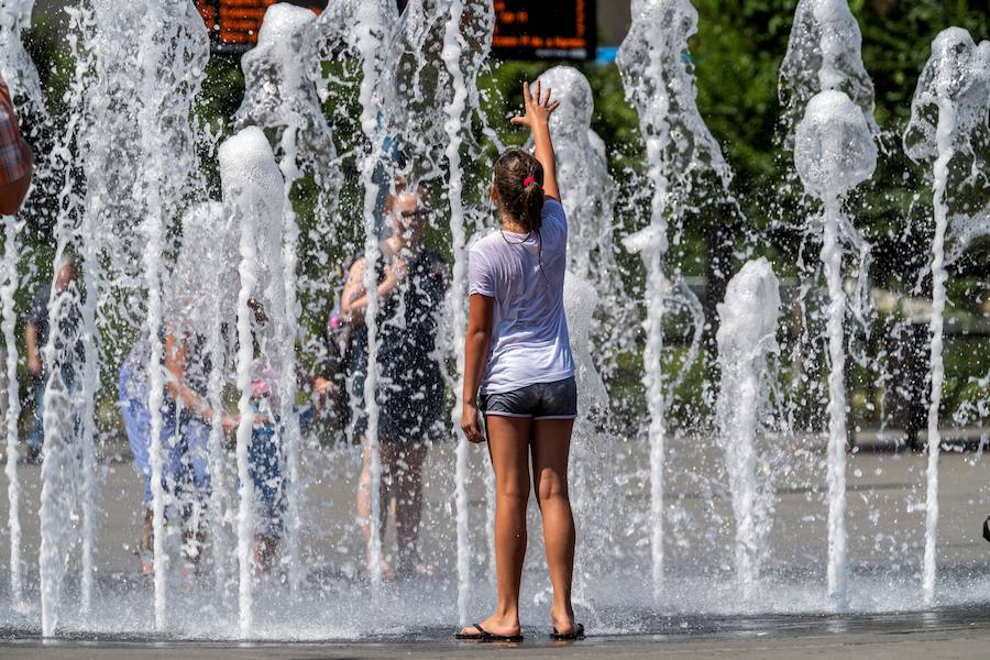 Imágenes de otras zonas de Europa, donde también sufren ola de calor.