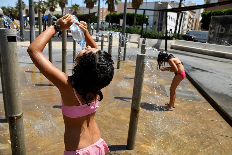 Imágenes de Portugal, donde también sufren ola de calor.