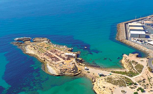 Vista aérea de l'Illeta dels Banyets del Campello.