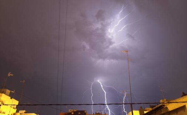 Tormenta en Valencia.