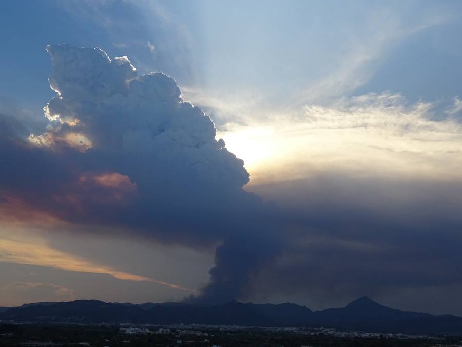 Incendio en Llutxent.