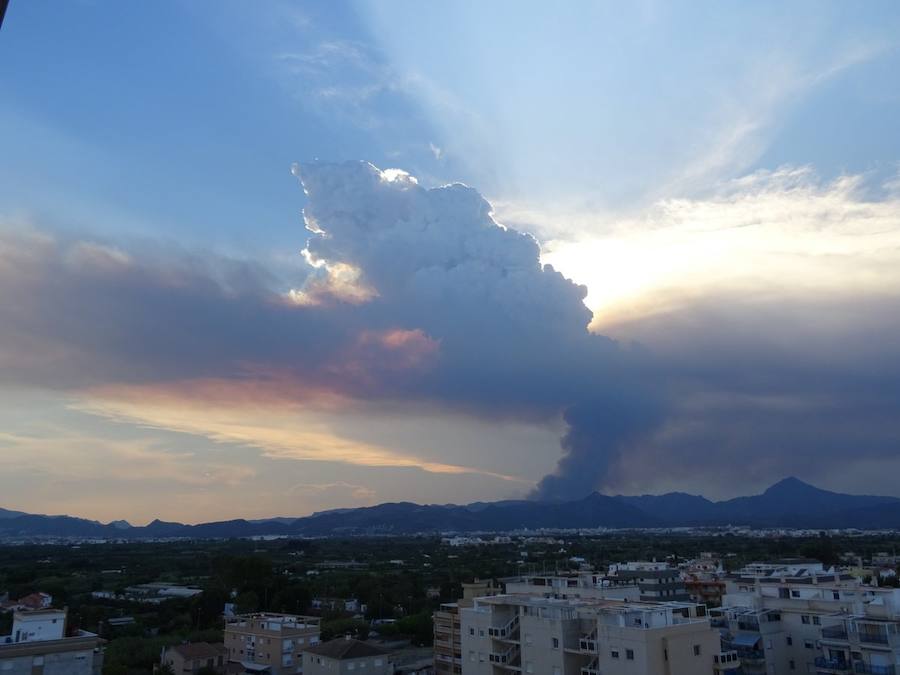 Incendio en Llutxent.