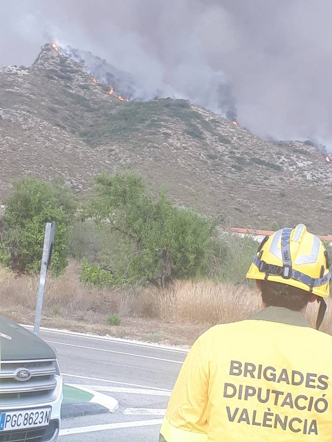 Incendio en Llutxent.