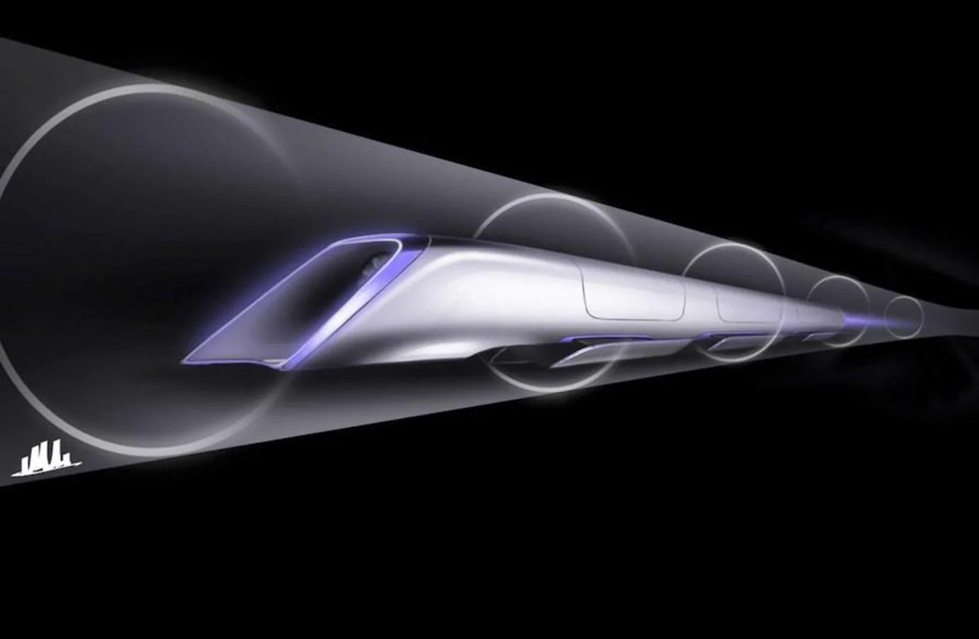 La idea de Hyperloop es construir un medio de transporte con cápsulas que viajen dentro de un tubo y que recorran largas distancias en poco tiempo. Así permitiría cruzar la península ibérica en una hora. 