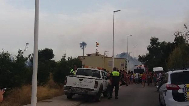 Incendio de ayer en Marenys que afectó a un restaurante. 