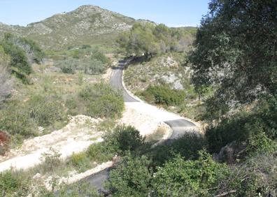 Imagen secundaria 1 - Paraje natural de 'El Surar: Cartel del Ayuntamiento de Pinet; imágenes de El Surar.